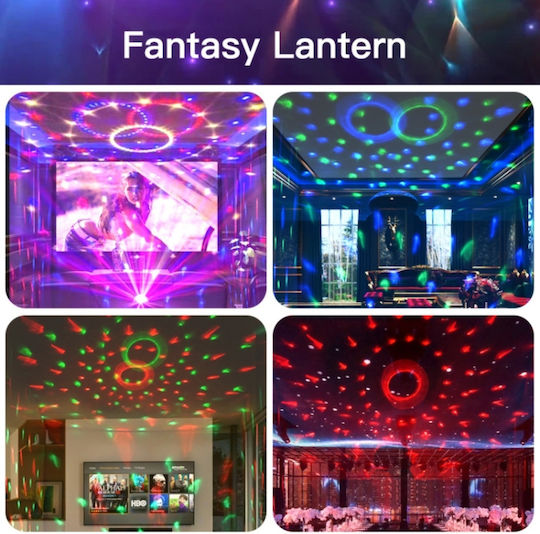 Globe Disco Crystal Magic Ball Rgb Led Bluetooth Speaker Music Rotating Light Effects