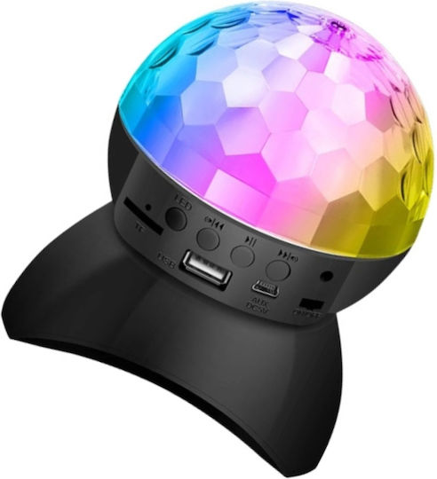 Globe Disco Crystal Magic Ball Rgb Led Bluetooth Speaker Music Rotating Light Effects