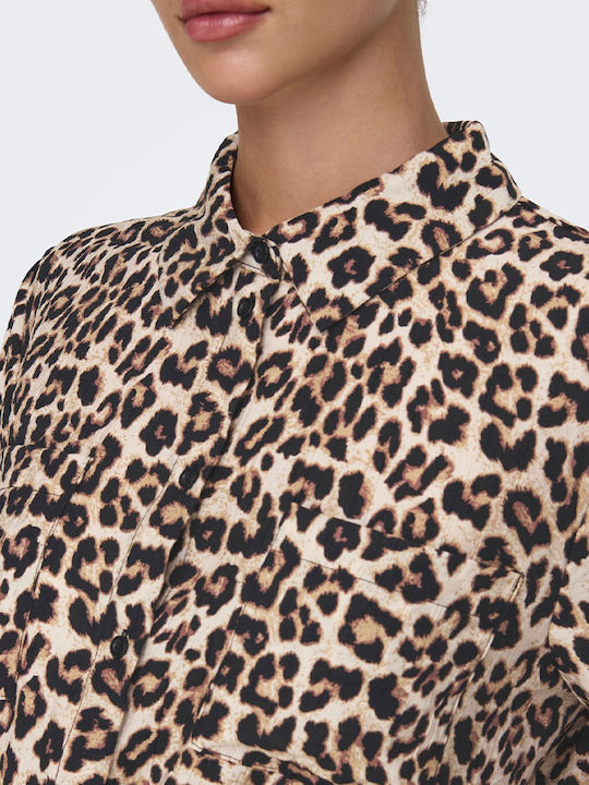 Women's Short Sleeve Shirt Brown