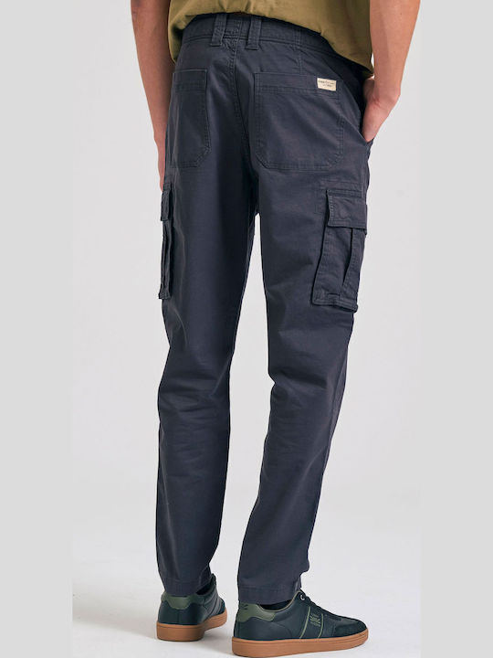 Trousers Cargo Elastic in Tapered Line Gray