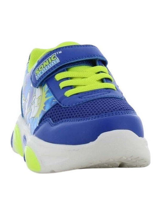 Kids Sneakers Anatomic with Scratch & Lights Blue