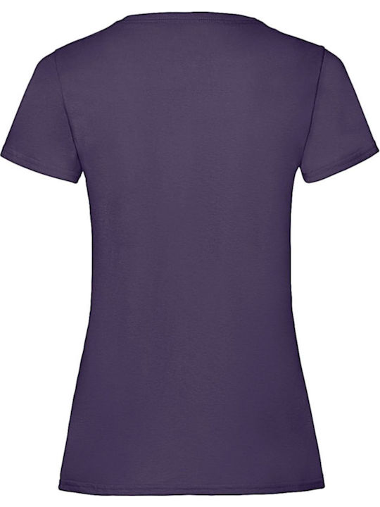Fruit of the Loom Valueweight Γυναικείο Διαφημιστικό T-shirt Κοντομάνικο σε Χρώμα