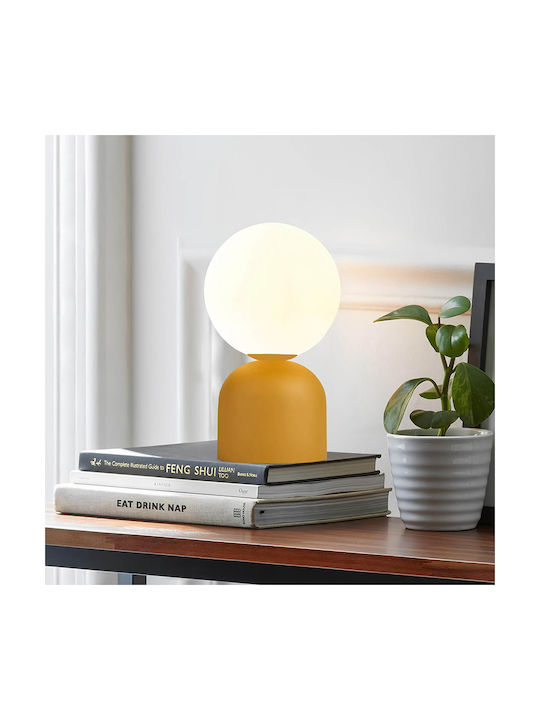 Megapap Albus Dekorative Lampe mit Fassung für E14 Lampe Gelb