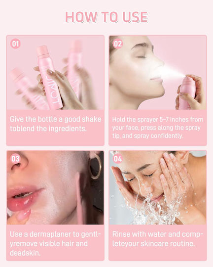 Hair Identifier Spray Face Shaving Powder Spray Women Facial Hair Spray Face Body Hair Identifier Spray Face Spray Shaving Peach Fuzz Spray All Skin Types