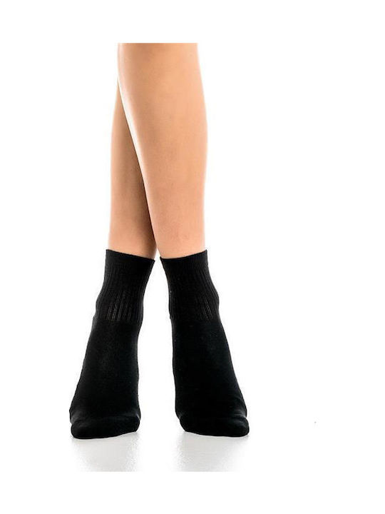 Inizio Women's Solid Color Socks Black