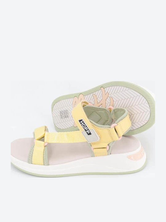 Women's Flat Sandals Sporty Yellow