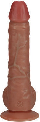 Shots Ρεαλιστικό Dildo με Όρχεις και Βεντούζα Καφέ 23cm