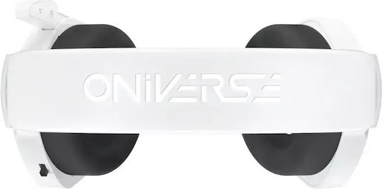 Oniverse Meteor Căști Gaming Over Ear Cu Conectivitate 3,5 Mm USB Alb Pentru Nintendo Switch PC PS4 PS5 XBOX