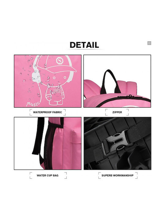 Miss Lulu Backpack Ροζ