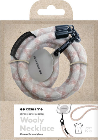 Sbs Neck Strap Wooly Lanyard Cord Smartphones Grey