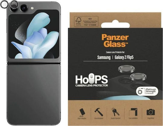 PanzerGlass Hoops Προστασία Κάμερας Tempered Glass Μαύρο για το Samsung Galaxy Z Flip5