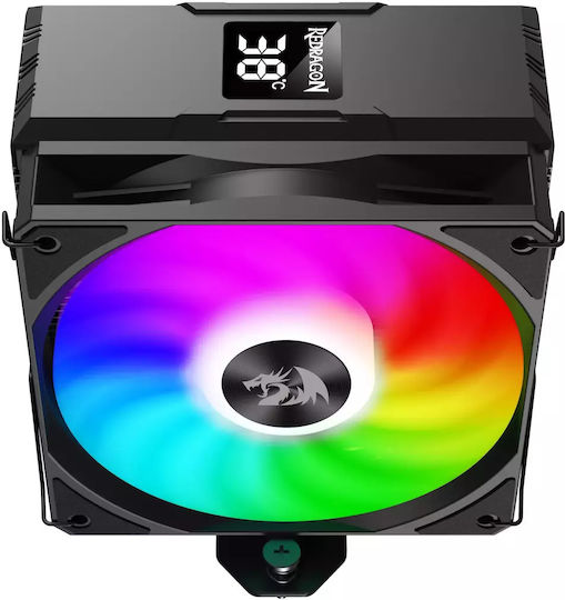 Redragon CC-1013 CPU Kühlung für Socket /A/M/4/ /A/M/5/ /1/2/0/0/ /1/1/5/x/ /1/7/0/0/ mit RGB Beleuchtung Schwarz