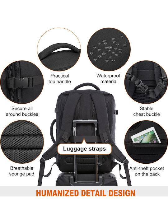 Backpack Αδιάβροχο Μαύρο