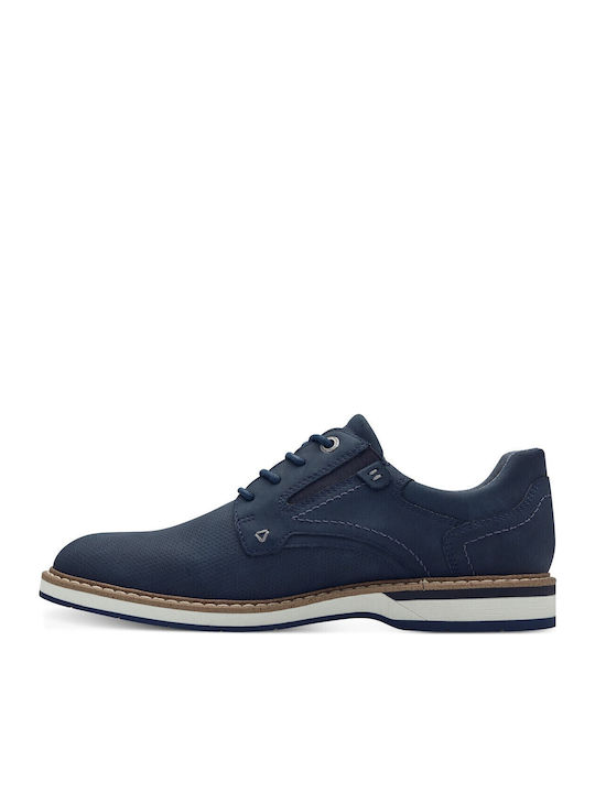 Men's Synthetic Leather Casual Shoes Blue