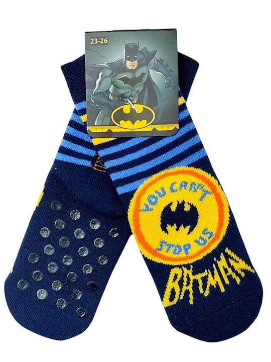 Disney Kids' Socks Non-Slip Batman Blue
