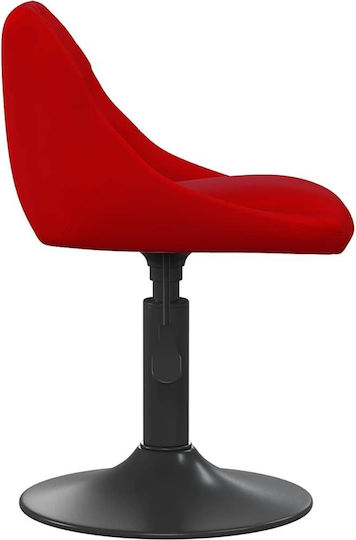 Hocker Bar mit Rückenlehne & Höhenverstellbar Bordeaux 46x44x62cm