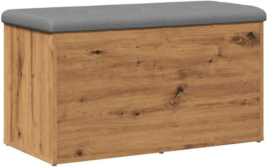 vidaXL Wooden Decorative Trunk Brown 82x42x45cm