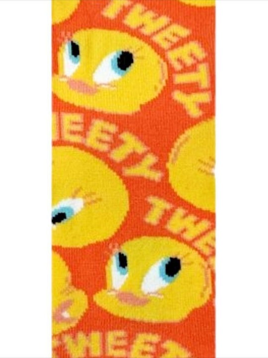 Disney Παιδικές Κάλτσες Tweety Socks Πορτοκαλί