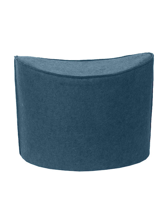 Σκαμπό Σαλονιού Επενδυμένο με Ύφασμα Jockey Navy Blue 60x33x46εκ.