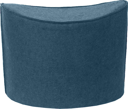 Σκαμπό Σαλονιού Επενδυμένο με Ύφασμα Jockey Navy Blue 60x33x46εκ.