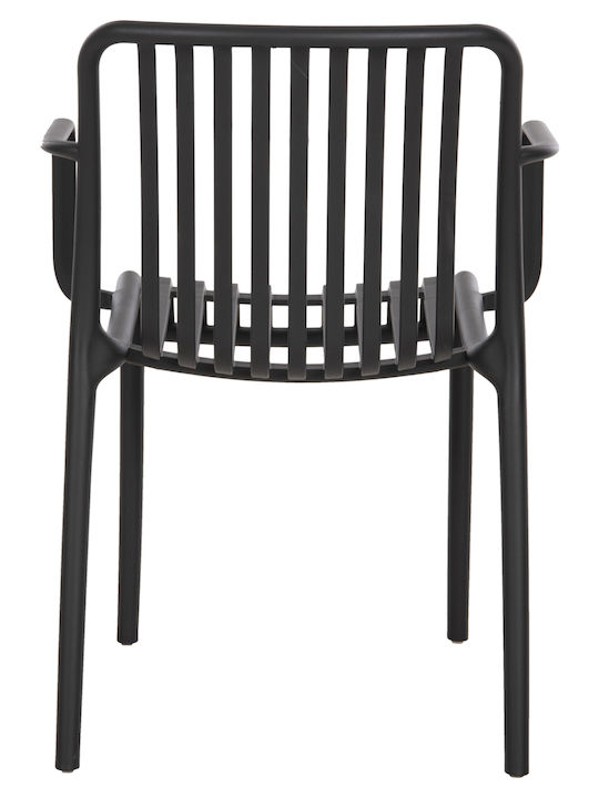 Gartenstühle Polypropylen Convee Schwarz 55x52x79cm