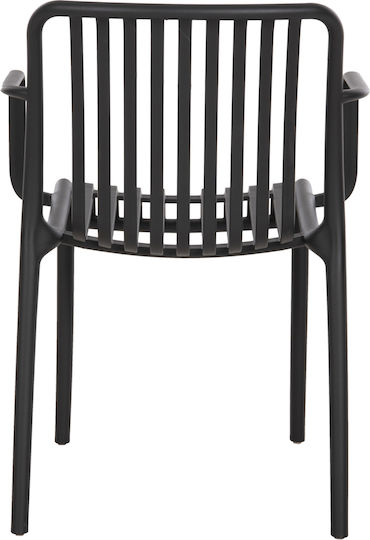 Scaun De Exterior Din Polipropilenă Convee Negru 55x52x79cm