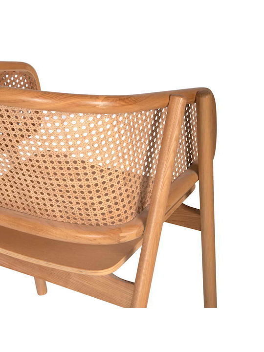 Καρέκλα Εξωτερικού Χώρου Rattan Kenlee Φυσικό 57.5x55x81εκ.