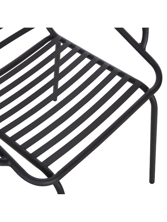 Scaun De Exterior Metalic Free Negru 61x53x87cm