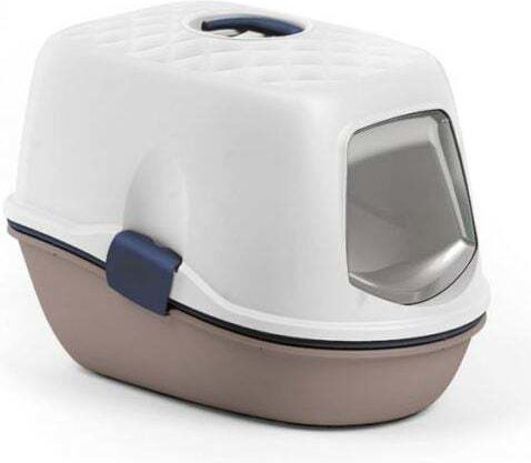 Stefanplast Furba Top Chic Cat Toilet Closed with Filter and Sieve Beige L59 x W39 x H42cm