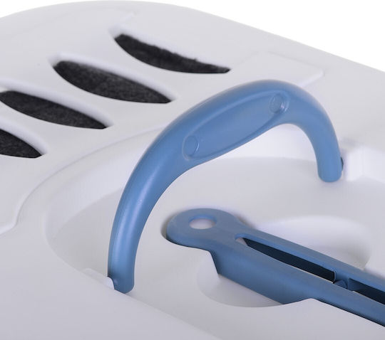 Zolux Cat Toilet Closed with Filter and Sieve Blue L58 x W45 x H48cm