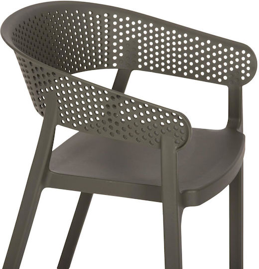 Scaun De Exterior Din Polipropilenă Perfoe Verde 53.5x50.5x73cm
