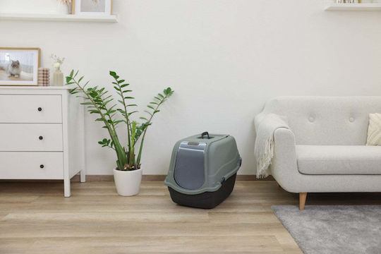 Kerbl Emma Eco Τουαλέτα Γάτας Κλειστή με Φίλτρο Μπλε Μ57 x Π39 x Υ41cm
