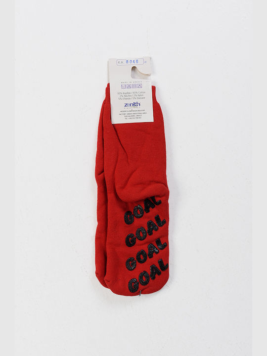 Zenith Kindersocken Rutschfest Red