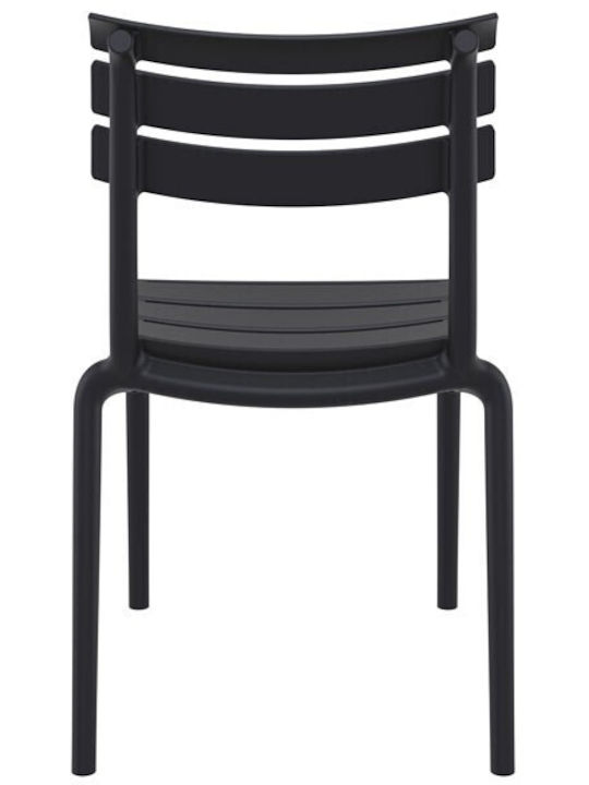 Outdoor-Stuhl Polypropylen Helen Black 50x59x84εκ.