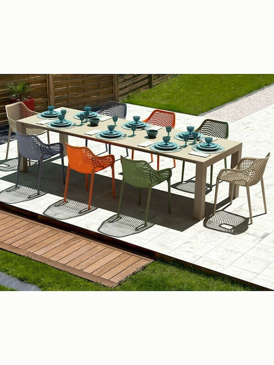 Scaun De Exterior Din Polipropilenă Air XL Portocaliu 57x60x81cm