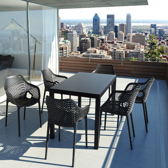 Outdoor Chair Polypropylene Air XL Black 57x60x81cm