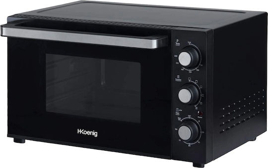 HKoenig Ηλεκτρικό Φουρνάκι 30lt Χωρίς Εστίες Μαύρο