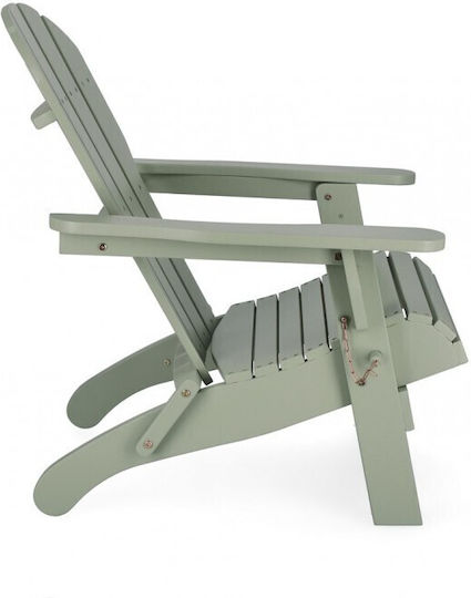 Outdoor Armchair Wooden Filadelfia Sage Green 70x80x85cm