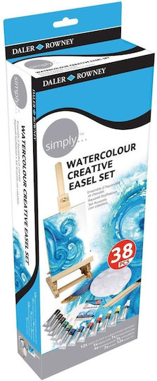 Daler Rowney Simply Watercolour Creative Easel Set Σετ Ζωγραφικής