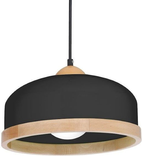 Eko Light Hängelampe Schwarz 32x32cm.