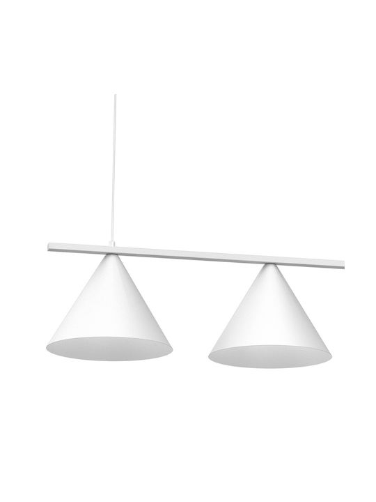Eko Light Κρεμαστό Φωτιστικό Λευκό με Ντουί GX53