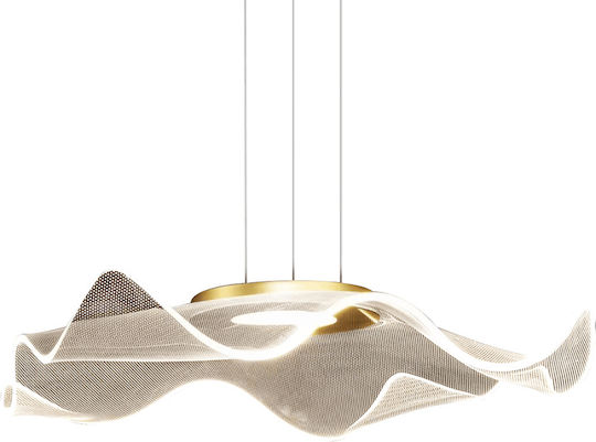 Eko Light Hängelampe Gold 50x50cm.