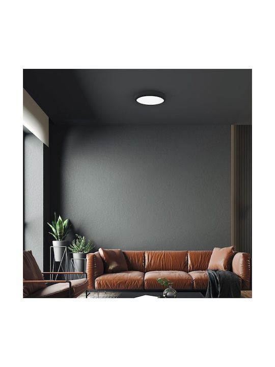 Eko Light Plafonieră de Tavan Neagră cu LED Integrat