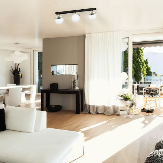 Eko Light Ceiling Mount Light Silver