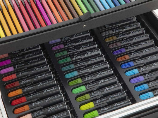 Nassau Fine Art Painting Set in Case 34x23cm 145pcs