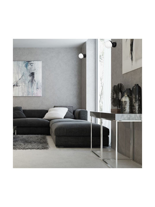 Eko Light Lumină de Perete cu Soclu E14 Negru 15cm