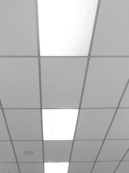 Eko Light Παραλληλόγραμμο Χωνευτό LED Panel 40W με Φυσικό Λευκό Φως 4000K 120x30εκ.