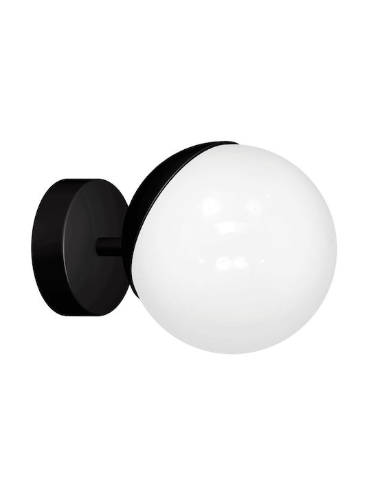 Eko Light Lumină de Perete cu Soclu E14 Negru 15cm