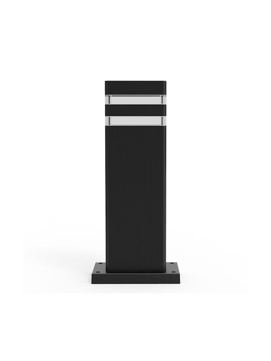 Eko Light Φωτιστικό Κολωνάκι Εξωτερικού Χώρου IP54 για Ντουί GU10 Μαύρο