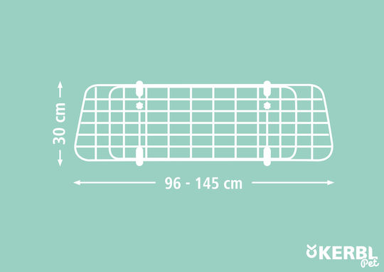 Kerbl Divider Car for Dog 96-145 x 30cm Black